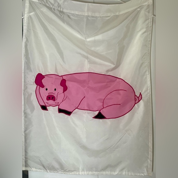 Other - Pink Pig Design flag, polyester, 33 inches x 45 inched, hand crafted.